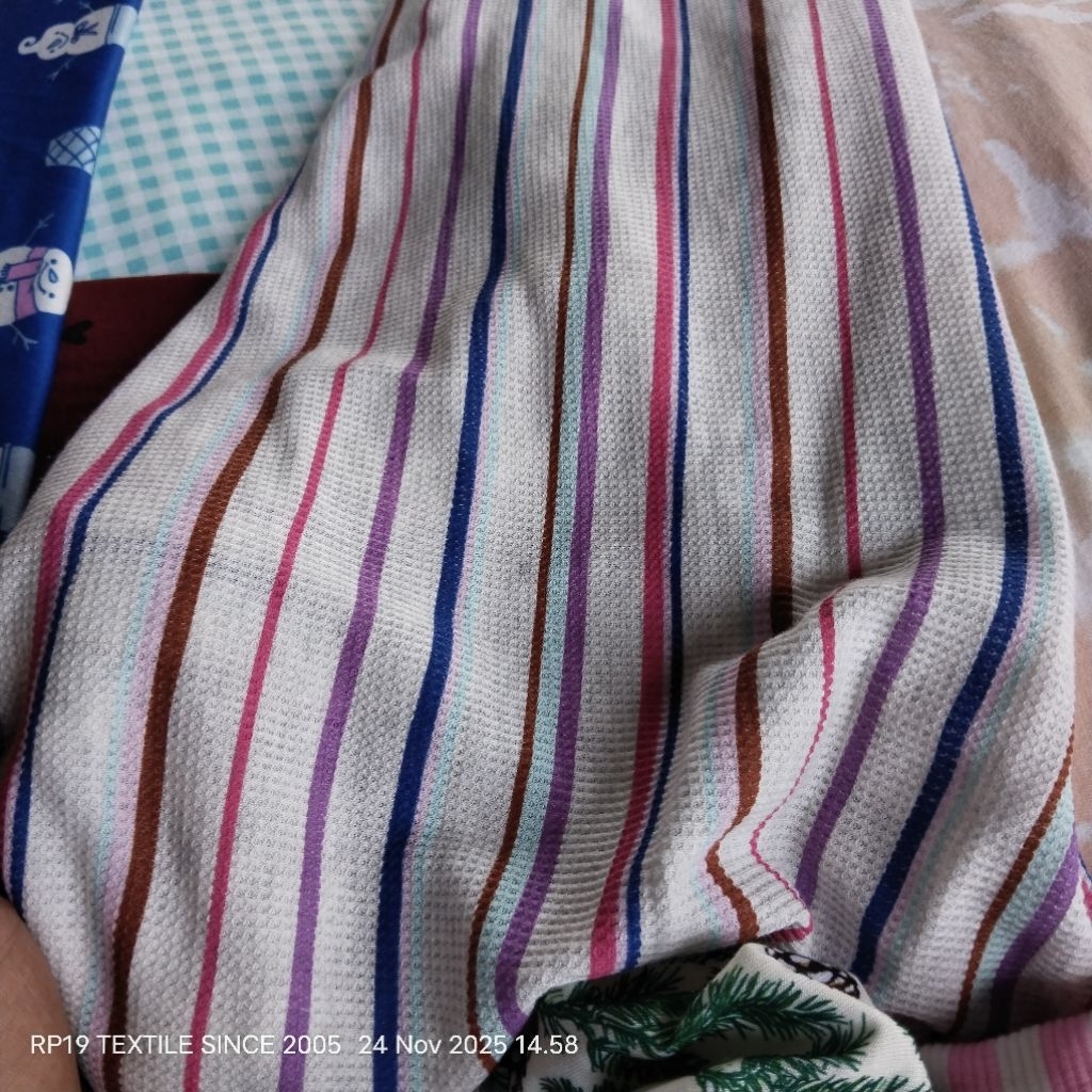 HARGA/0,5 M | KAIN KAOS WAFFLE UNIQLO | KAIN SALUR STRIPE | BAHAN MANGO KNIT PREMIUM | BAHAN WAFFLE