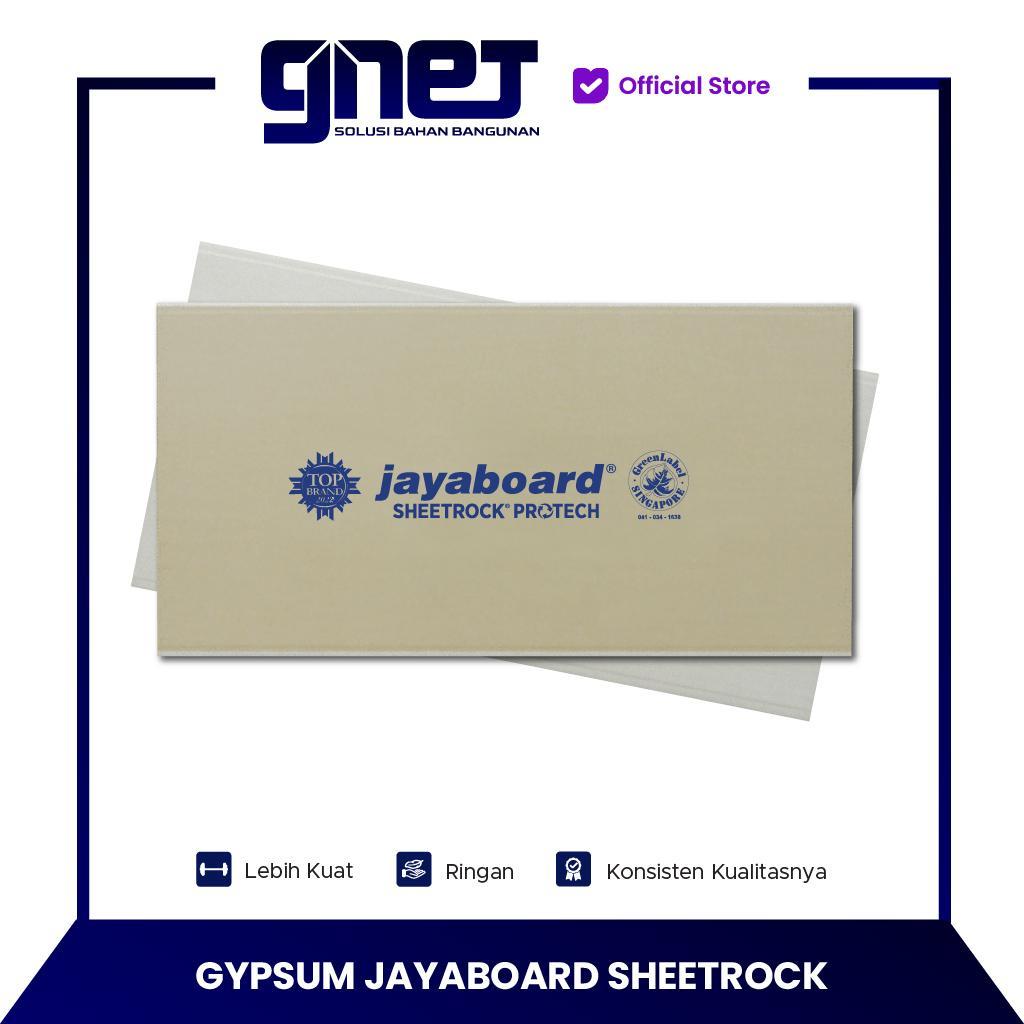 Papan Gypsum Jayaboard SHEETROCK PROTECH untuk Plafon dan Dinding Interior