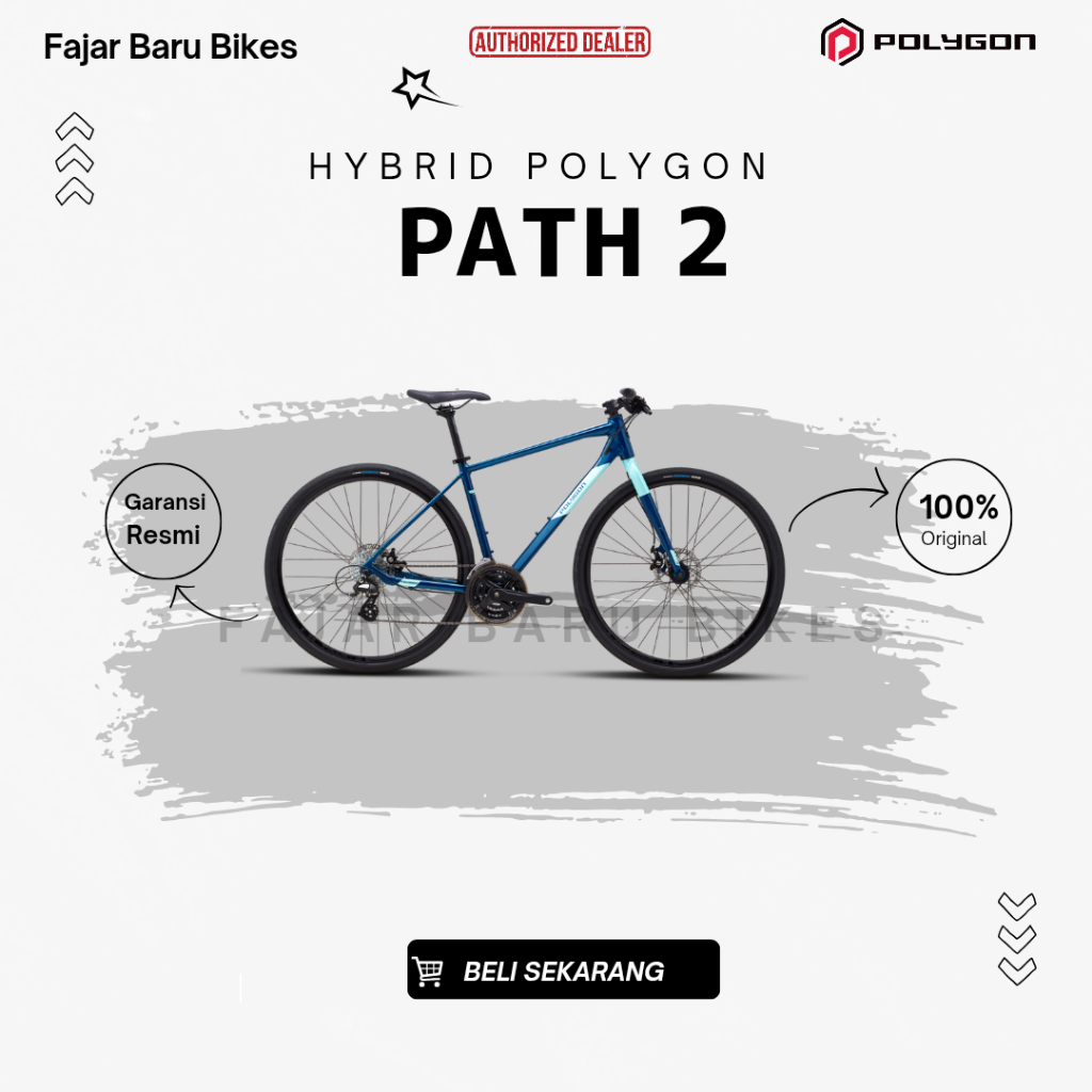 POLYGON HYBRID [700C] PATH 2 ALLOY FRAME,FORK RIGID