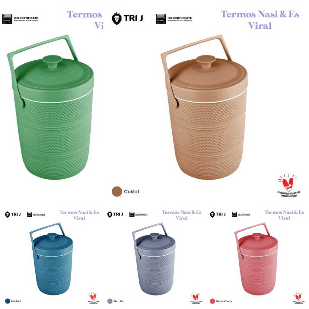 Rice Bucket TRI J 17L / Termos Nasi Trij / Termos Es Jumbo Termos Nasi Termos Es Viral - Termos Jual