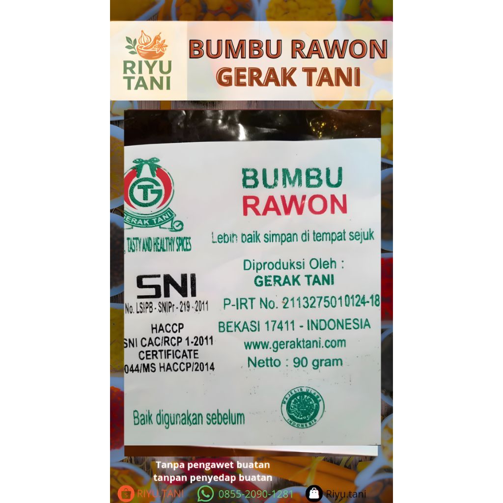 BUMBU RAWON GERAK TANI — RIYU TANI