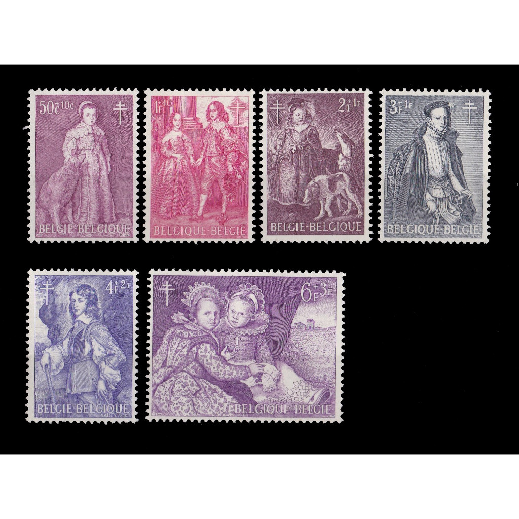 S0171 Prangko Belgia 1964 The struggle against Tuberculosis Komplit set 6v Mnh