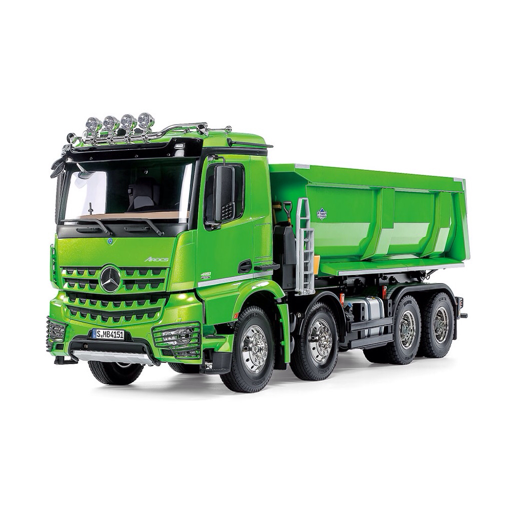 47523 TAMIYA MERCEDES-BENZ AROCS 4151 8x4 TIPPER TRUCK (CANDY GREEN EDITION)