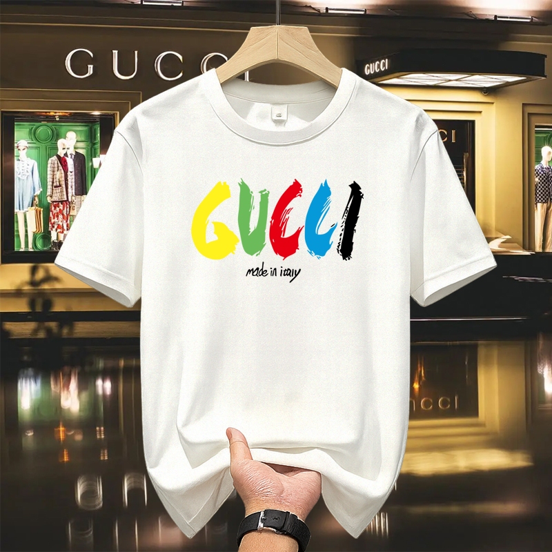 Gucci Kaos Premium Streetwear Classic Cotton Gucci T-shirt Eksklusif Original