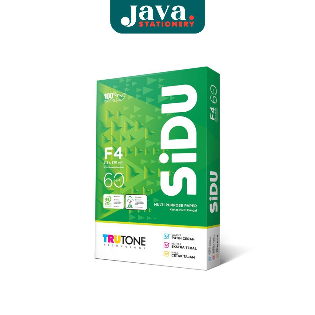 Kertas HVS F4 60 Gram Sinar Dunia & Sidu / Kertas Foto Copy Folio 60gr