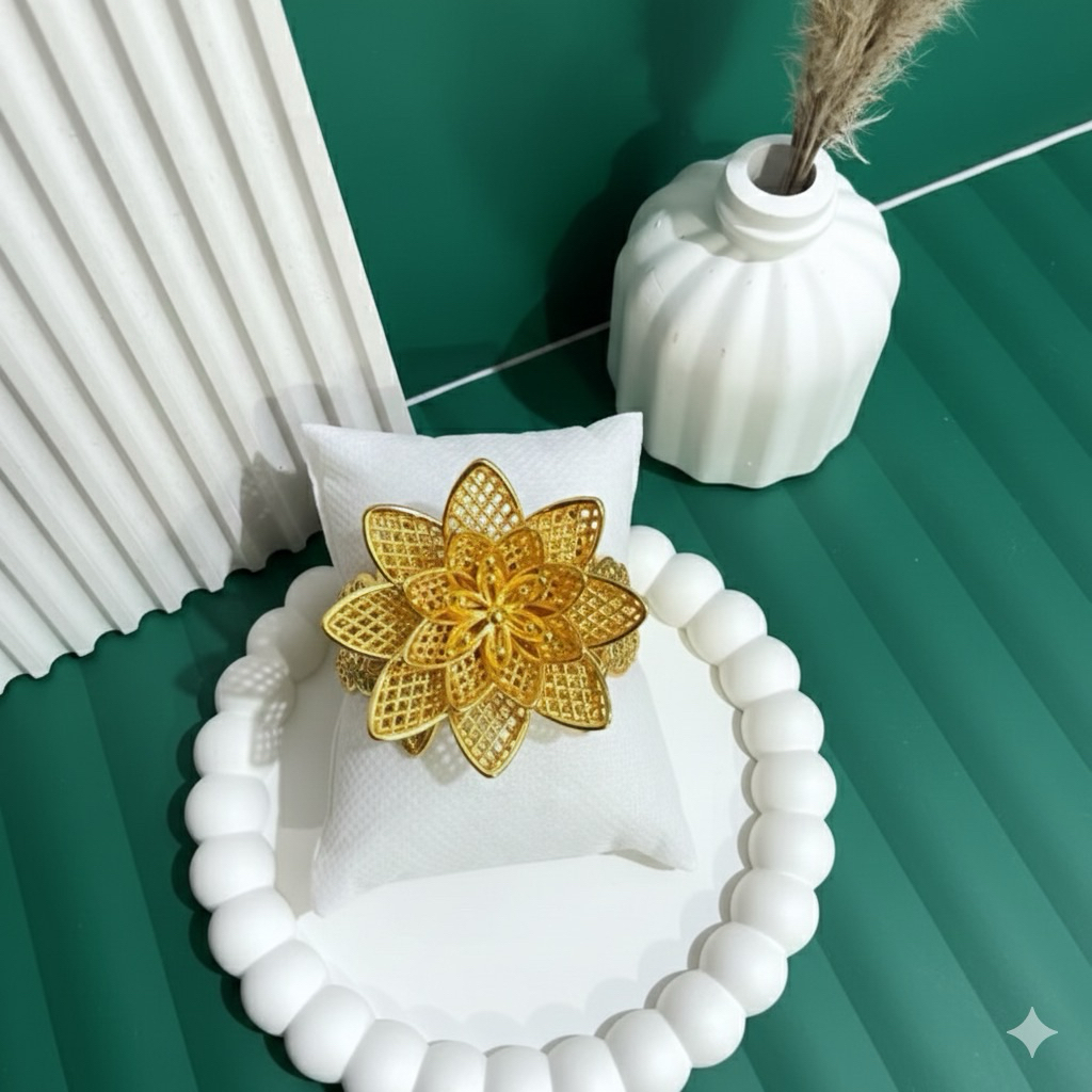 GELANG TANGAN MAWAR EMAS SESUKU