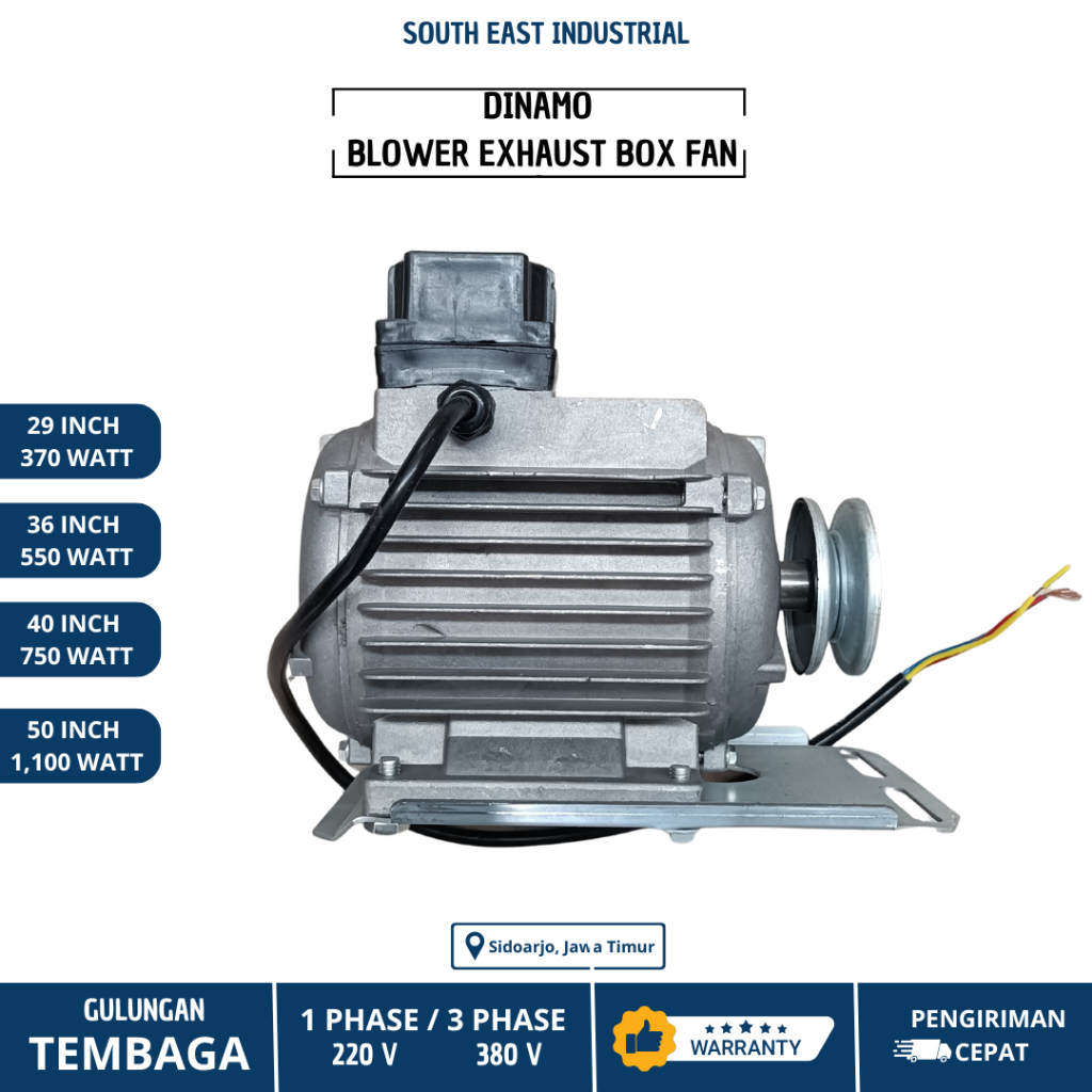 DINAMO Exhaust Fan Box / Blower Kipas Industrial - Kandang Ayam | Gudang | Greenhouse