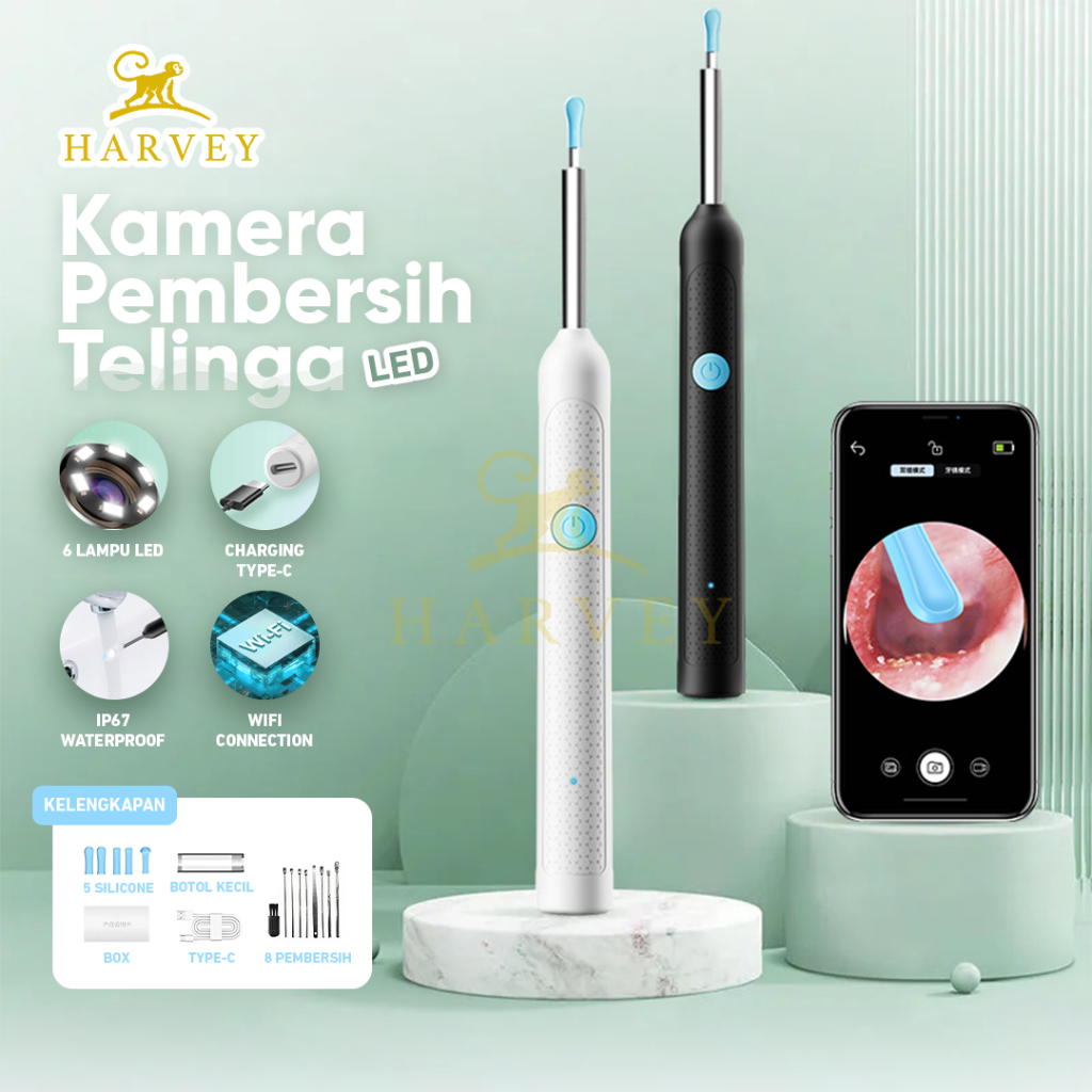 Korek Kuping LED Kamera Smart Pembersih Telinga | Korek Kuping Kamera | Korek Pembersih Kuping Bayi