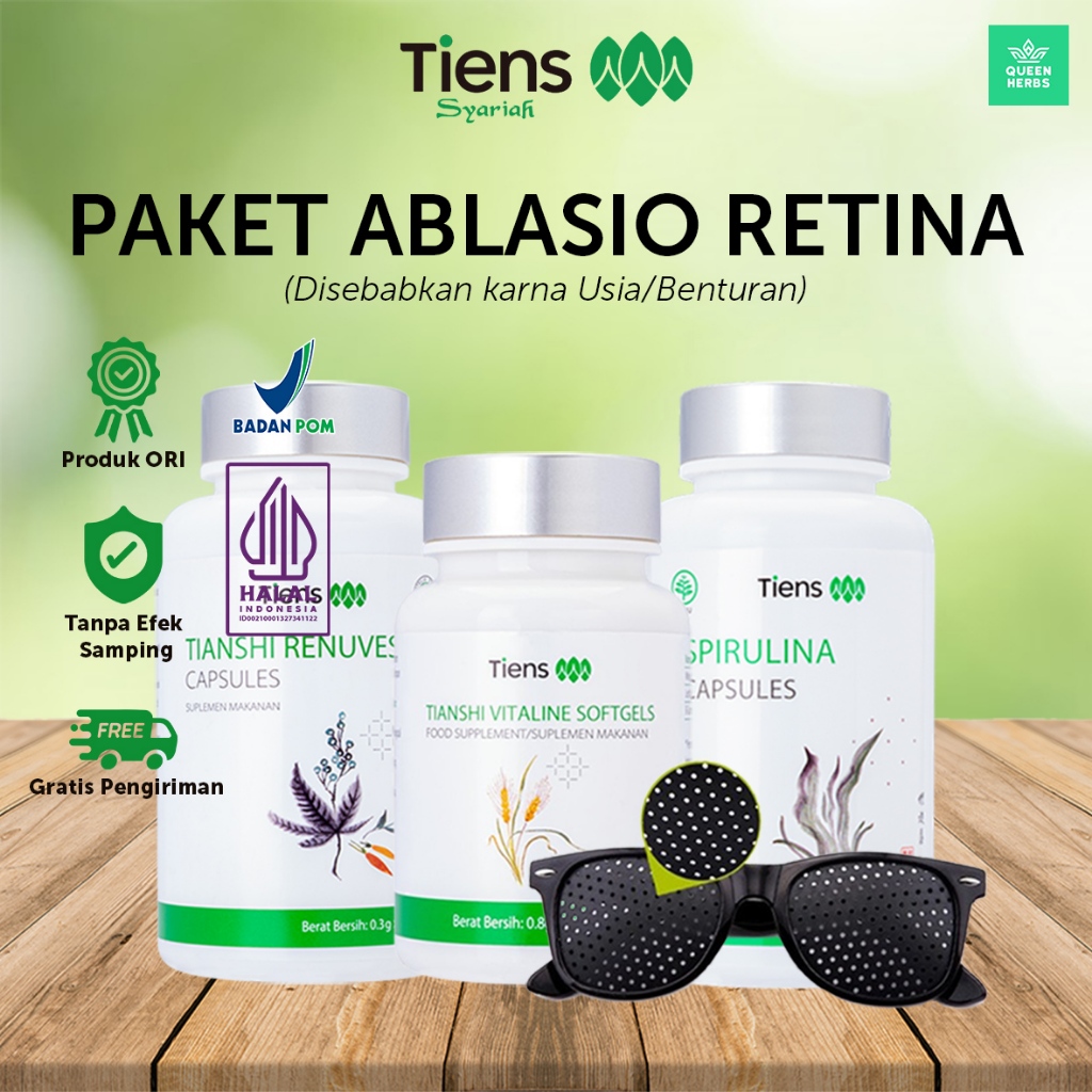 Paket Ablasio Retina Lepas Retina - Ablasi Retina Usia | Katarak | Floaters | Minus Tinggi  - Tokoob