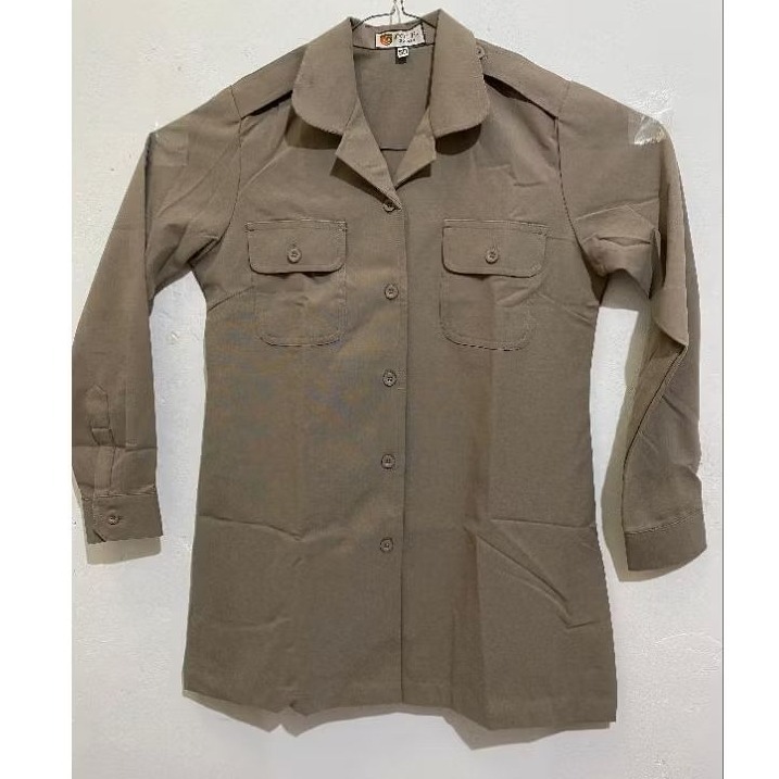 Baju Pdh Polwan / Baju Pdh Pol PP BAJU PDH JATAH LENGAN PANJANG POLWAN BAHAN HALUS