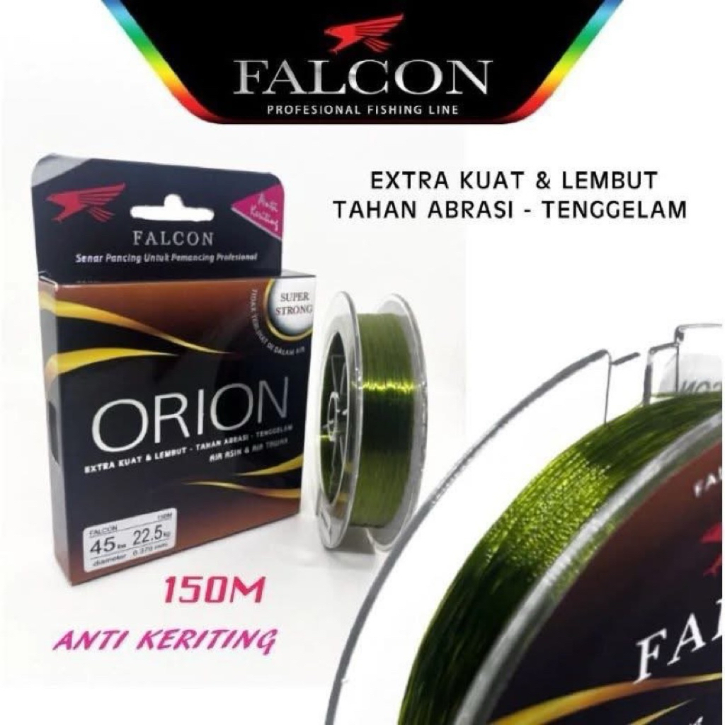 SENAR FALCON ORION 150 METER SENAR PANCING NILON GALATAMA GALAPUNG