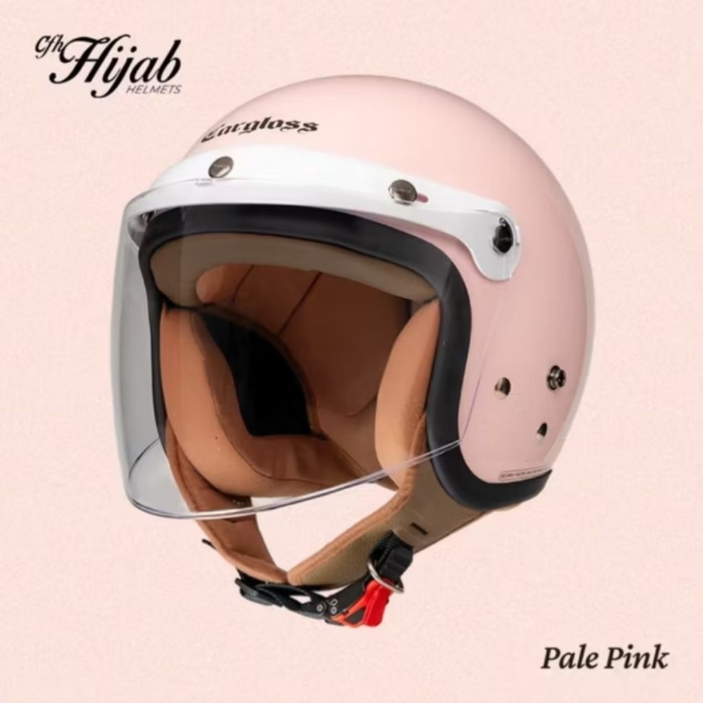 helm cargloss cfm hijab pale pink original