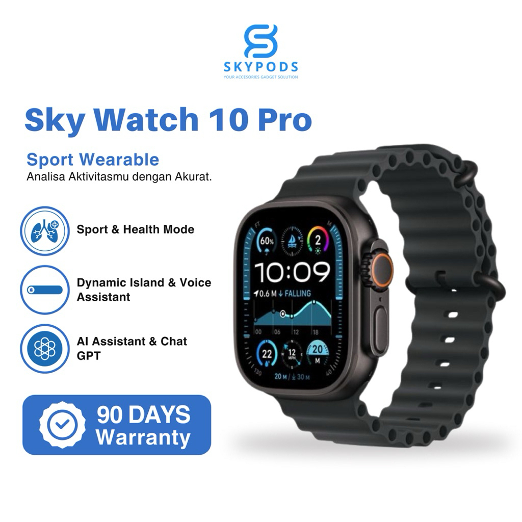UltraWatch 10 Pro Bluetooth Smartwatch Ultra Amoled 49mm – IP68 Waterproof Infinite Display 2.01 Res