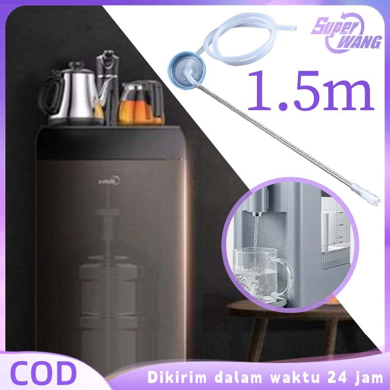 150cm Selang Galon Air Minum Stainless 304 Selang Kompa Air Galon Foodgrade Selang Air Galon