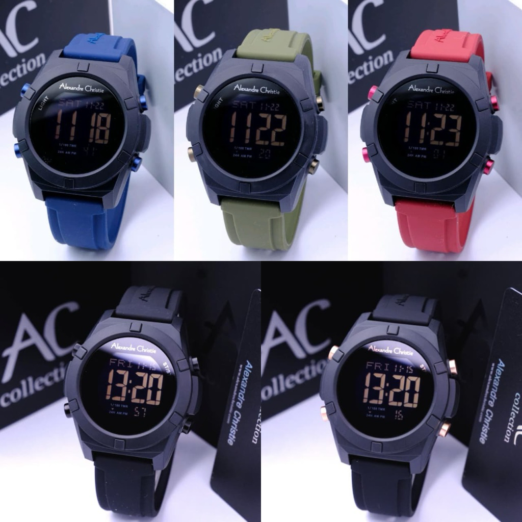 JAM TANGAN PRIA ALEXANDRE CHRISTIE AC 9371 AC9371 DIGITAL ORIGINAL