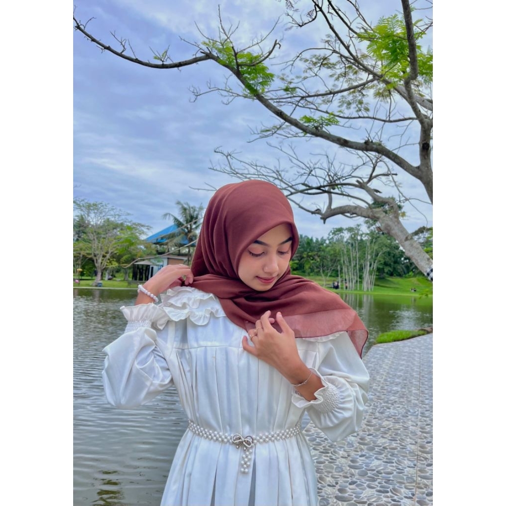 Hijab Paris Premium SSC (kecoklatan)