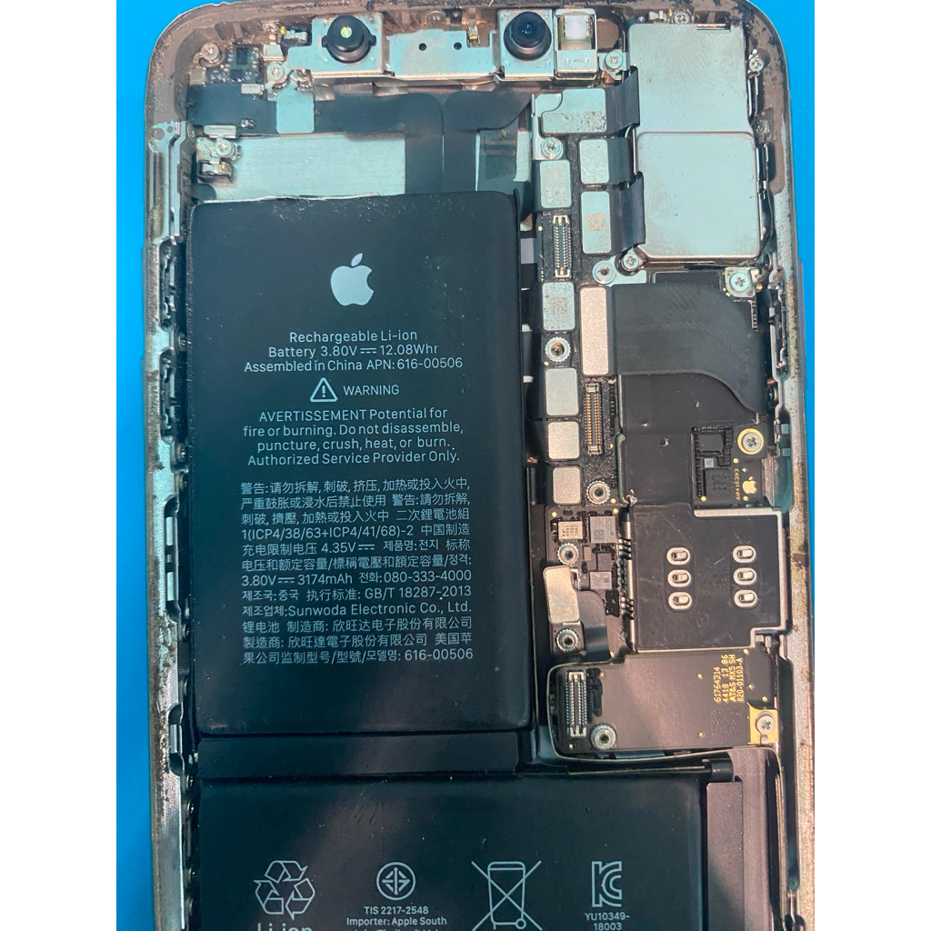 mesin iphone xs max 64 normal face id icloud kosong