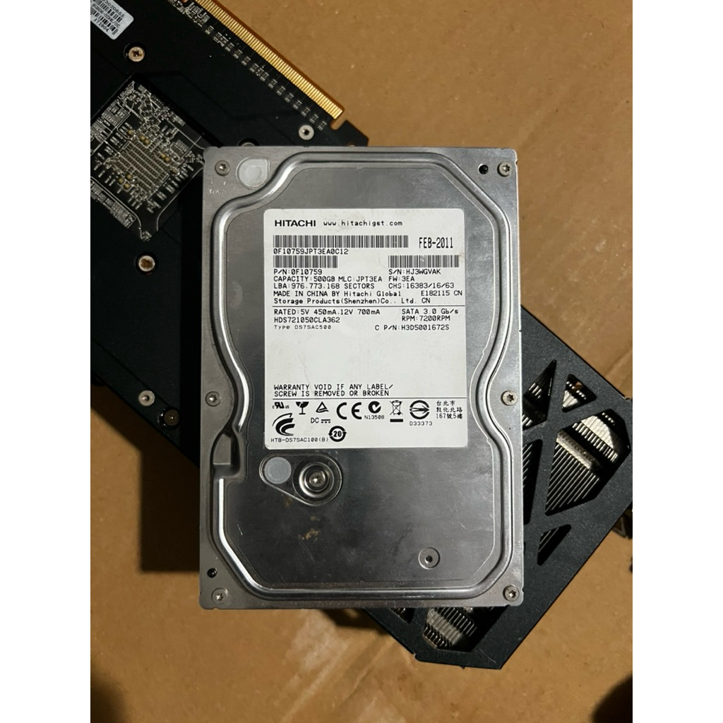 hardisk hitachi 500gb normal sentinel 100