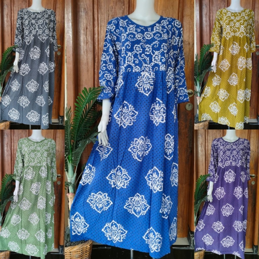 LD 110 DASTER HUZA BATIK PEKALONGAN-LONGDRES WIRU LENGAN 3/4 BUSUI RESLETING