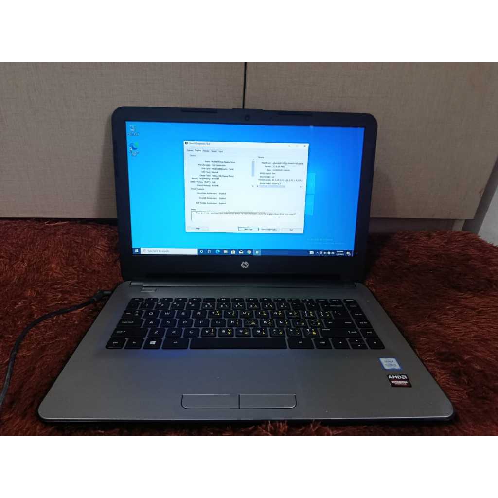 Laptop hp RTL8723BE  Windows 10 pro 64-bit  Processor Intel core i5- 7200U 2.7GHz Ram 8 gb  Penyimpa