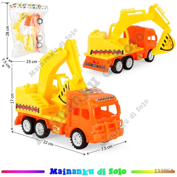 [Mainanku] Mainan Anak Truk Excavator Friction Toys