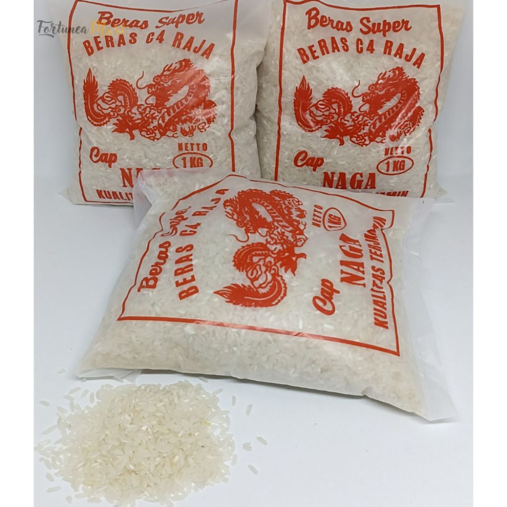Beras C4 Delanggu Kualitas Super Premium Pulen Putih Bersih 1kg