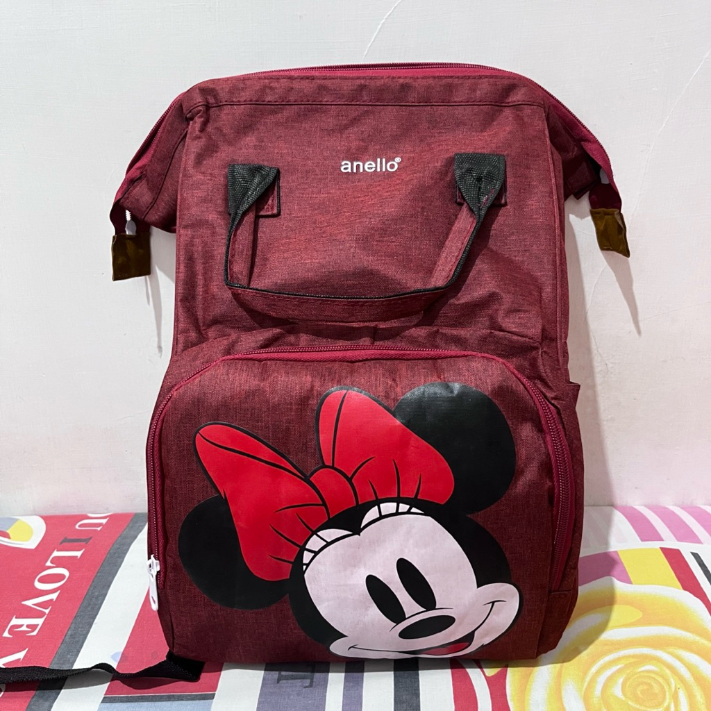 Tas Ransel Anello Disney Mickey Minnie Mouse