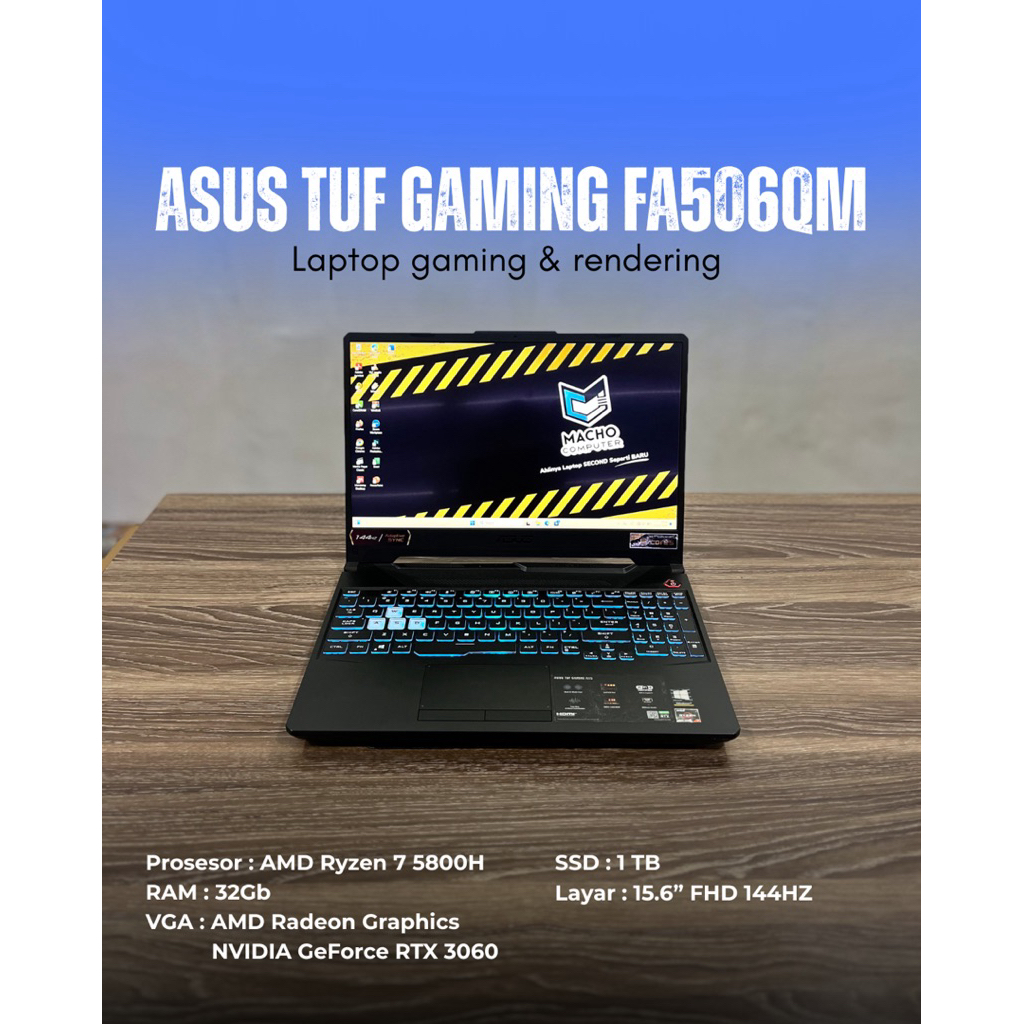 Asus Tuf Gaming FA506QM Ryzen 7 5800H
