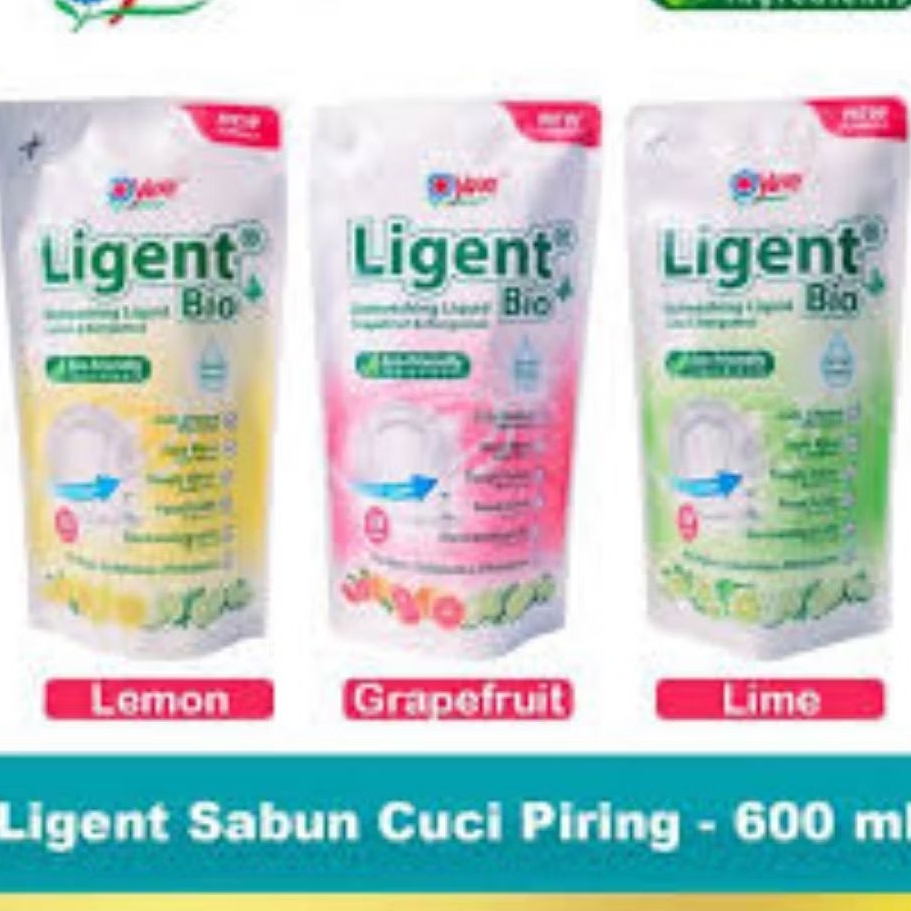 ligent bio sabun cuci piring 600ml