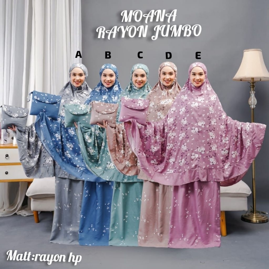 Mukena dewasa rayon super jumbo mukenah adem murah