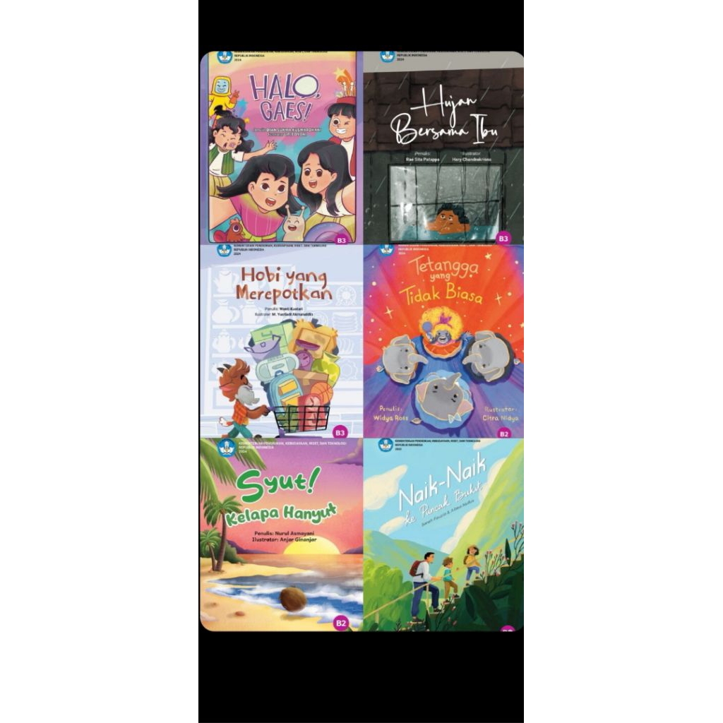 Buku Literasi Pojok Baca, Buku Sibi KEMENDIKBUD RISTEK