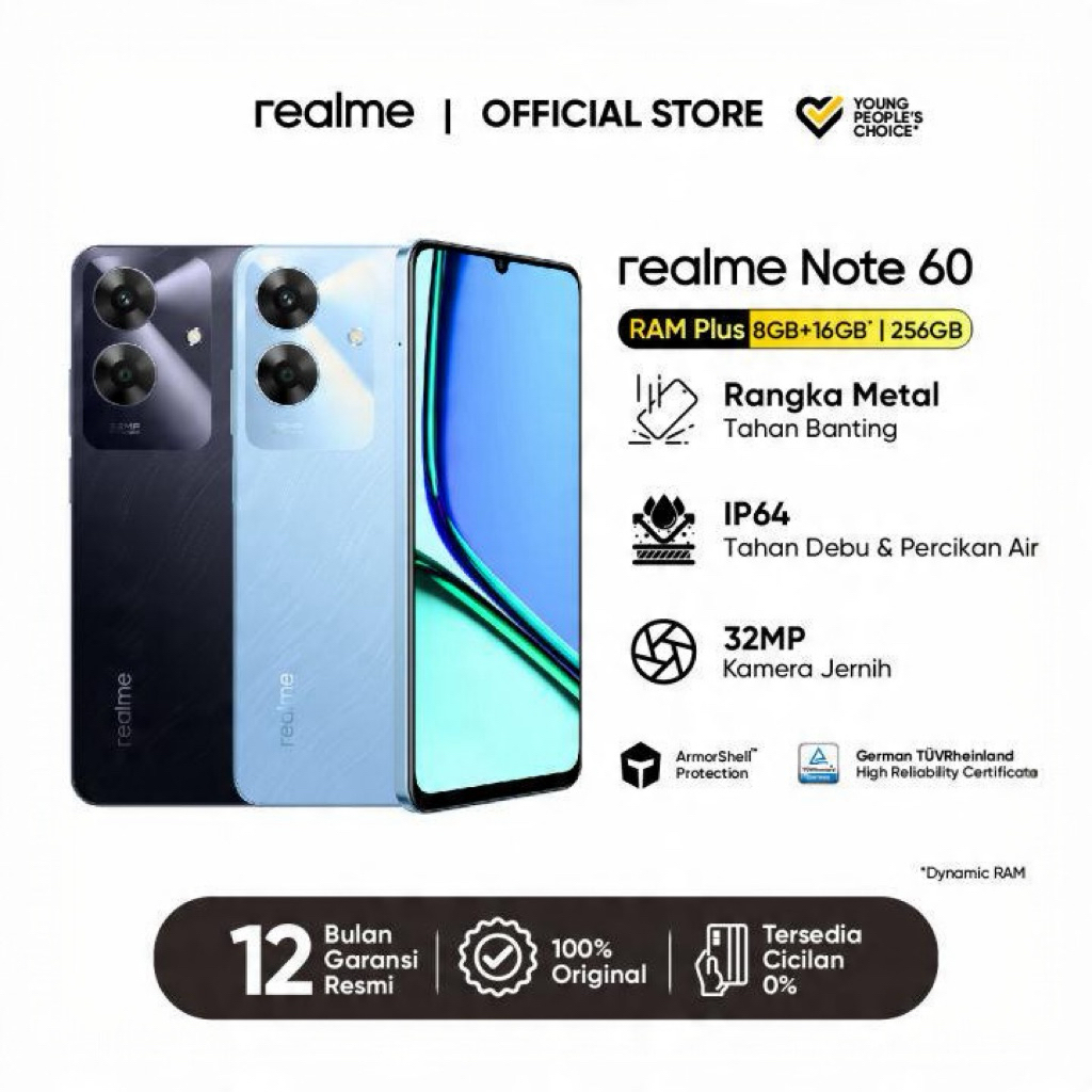 REALME Note 60 Ram 8/256GB Garansi Resmi