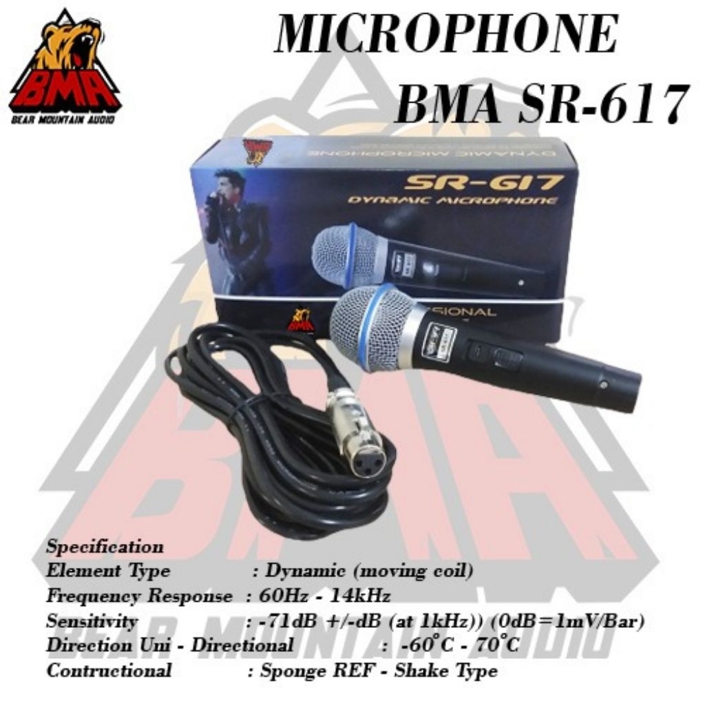 MIC BMA SR-617 ORIGINAL BMA ASLI BAGUS