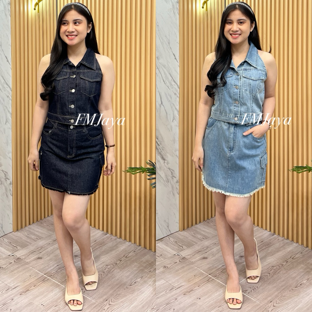 STELAN ROK JEANS WANITA 6302 || STELAN JEANS WANITA FASHION || STELAN WANITA OVERAL || STELAN ROK PE