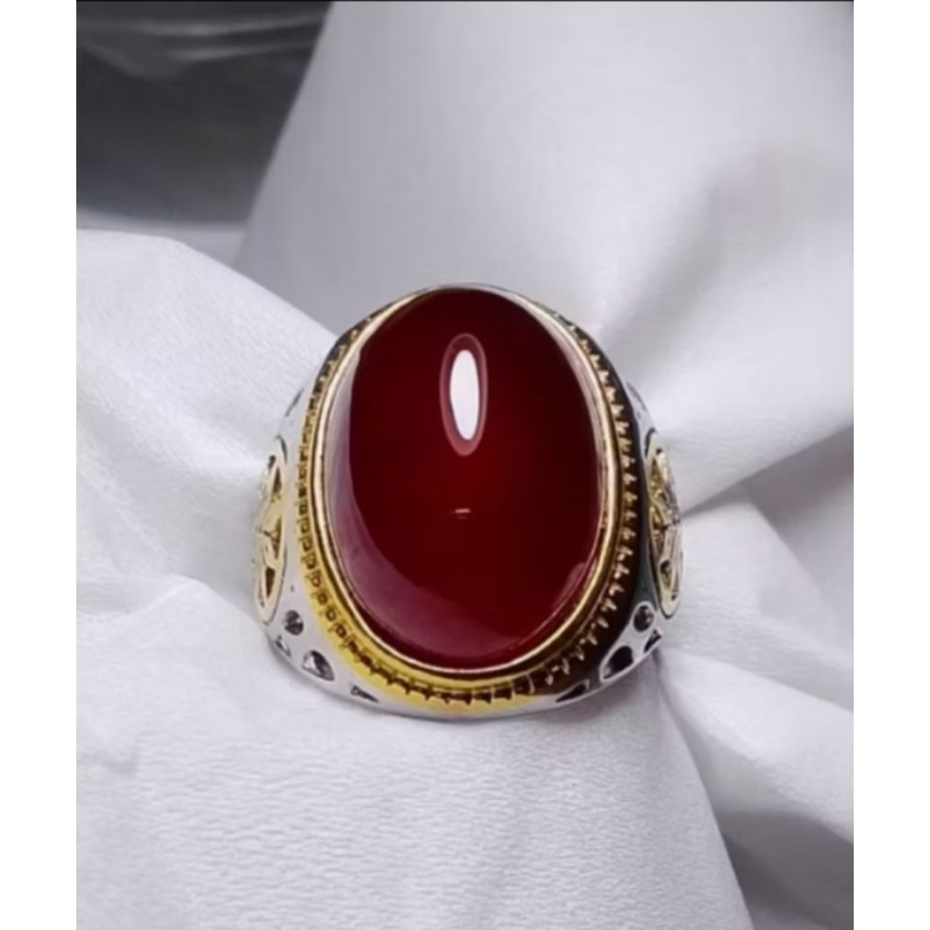 Batu Cincin Red Baron Super Red Carnelian