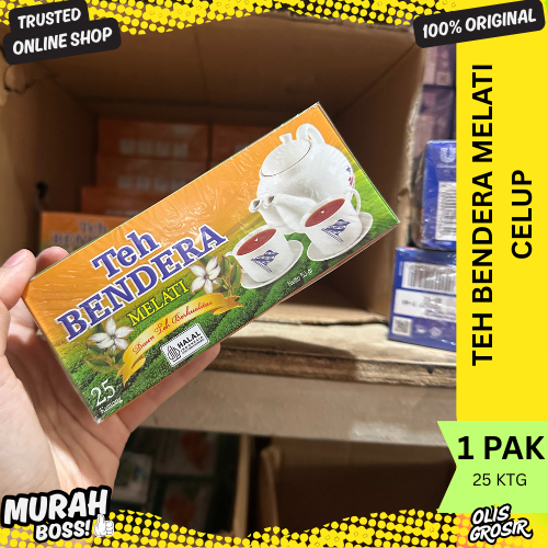 Teh Bendera Melati Celup 25 Kantong | Teh Melati Harum