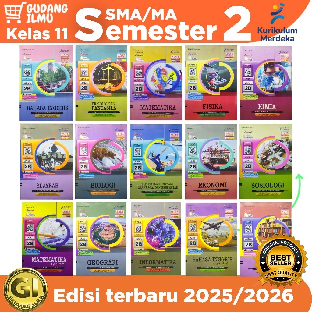 LKS SMA KELAS 11 XI SEMESTER 2 Kuikulum Merdeka l Zamrud l putra nugraha bahasa inggris mtk pkn baha