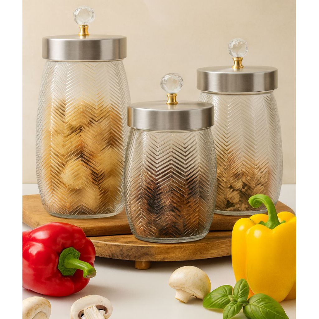 Toples Kaca Venice Drat Tutup Crystal