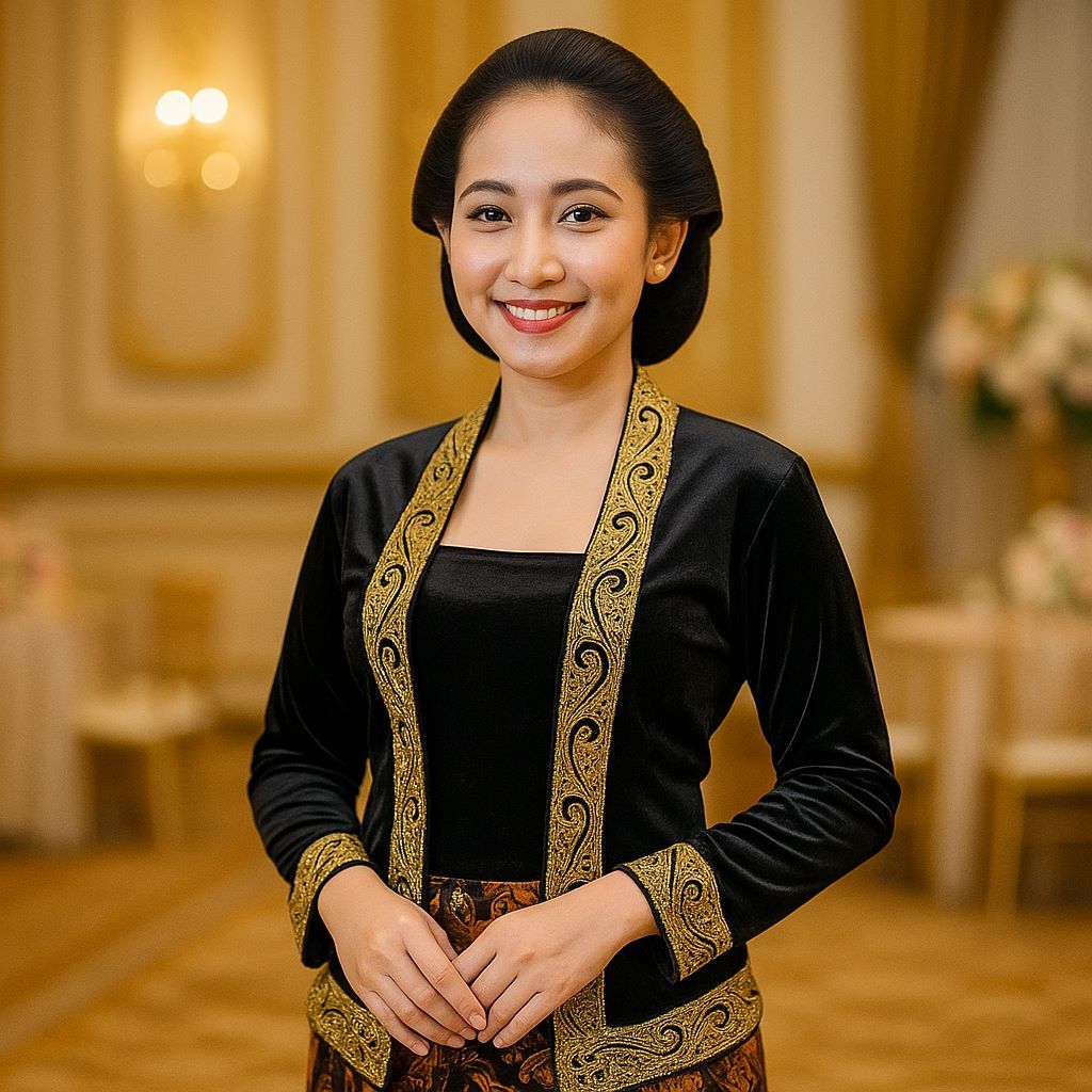 Kebaya Bludru Tradisional Adat Jawa Modern