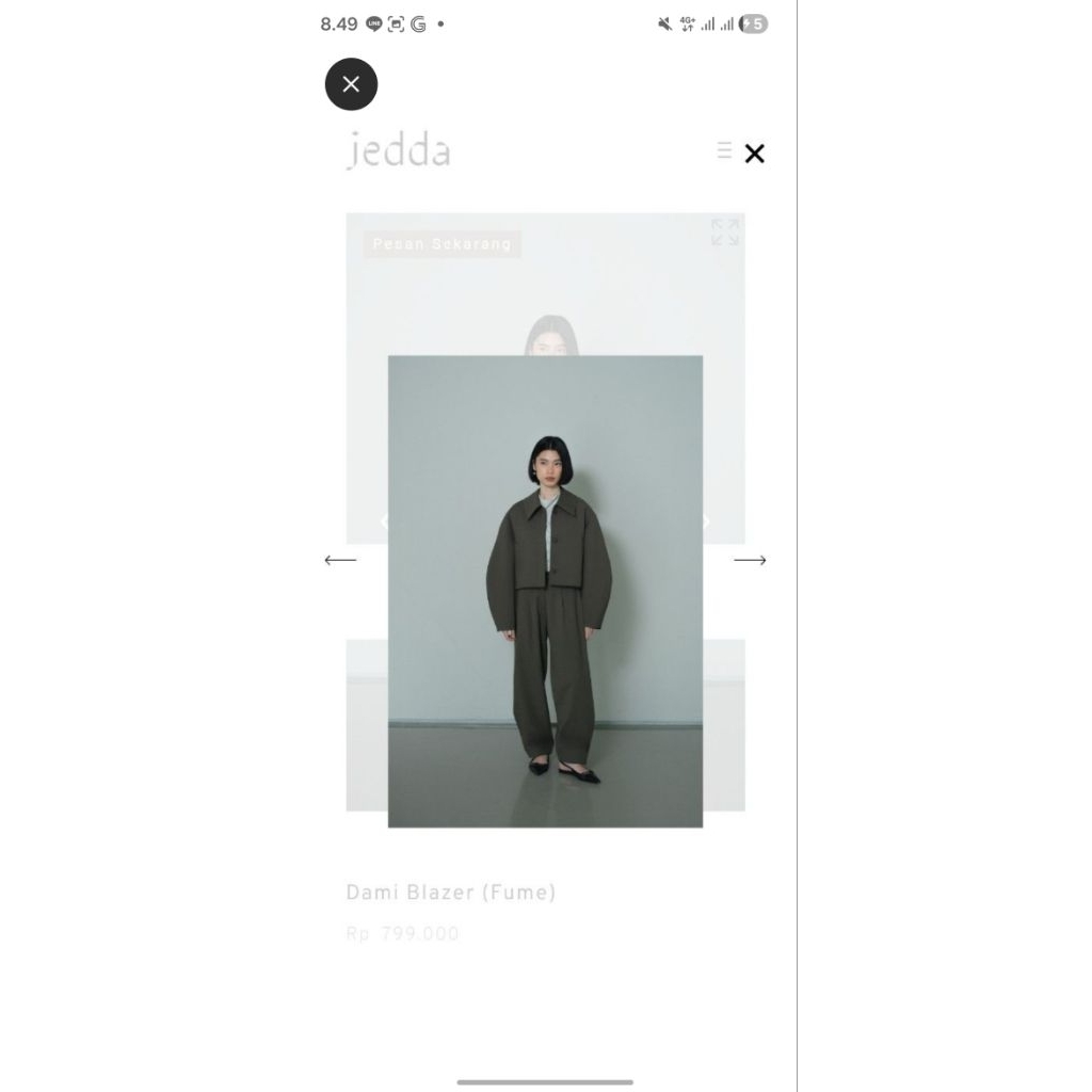 jedda dami blazer fume s-m