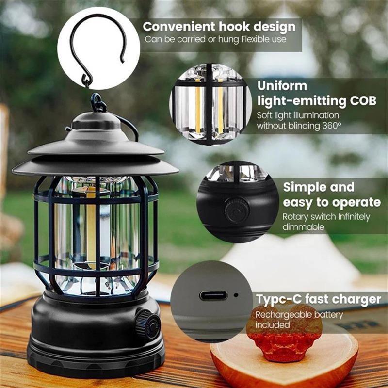 Lentera Camping Muxindo MUX L27 / Lampu Lentera LED Camping Gantung Muxindo L27