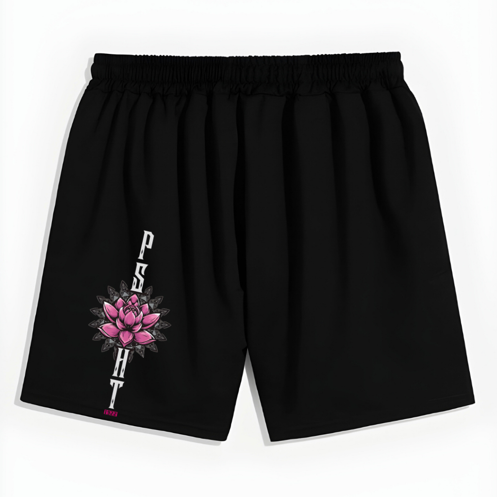 Celana Pendek Bunga Lotus Boxer PSHT Terate Hati Bersinar Unisex Santai Premium Promo Diskon Hemat B