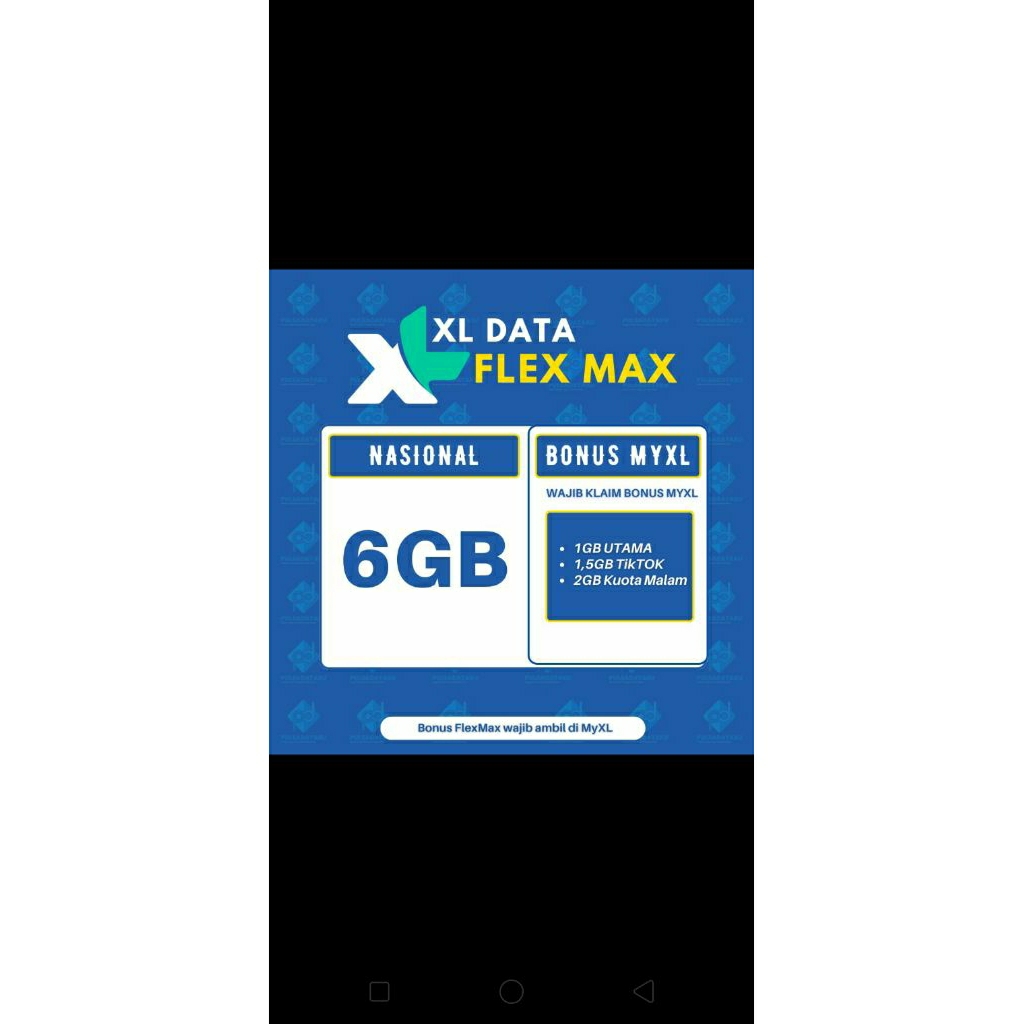 paket data XL kuota 6 gb
