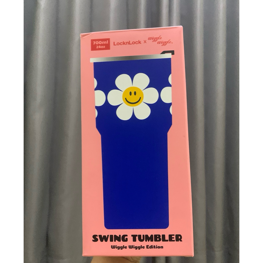 [LIMITED OFFER] Tumblr Wiggle Wiggle x LocknLock 700ml 24Oz Swing Tumbler Korea