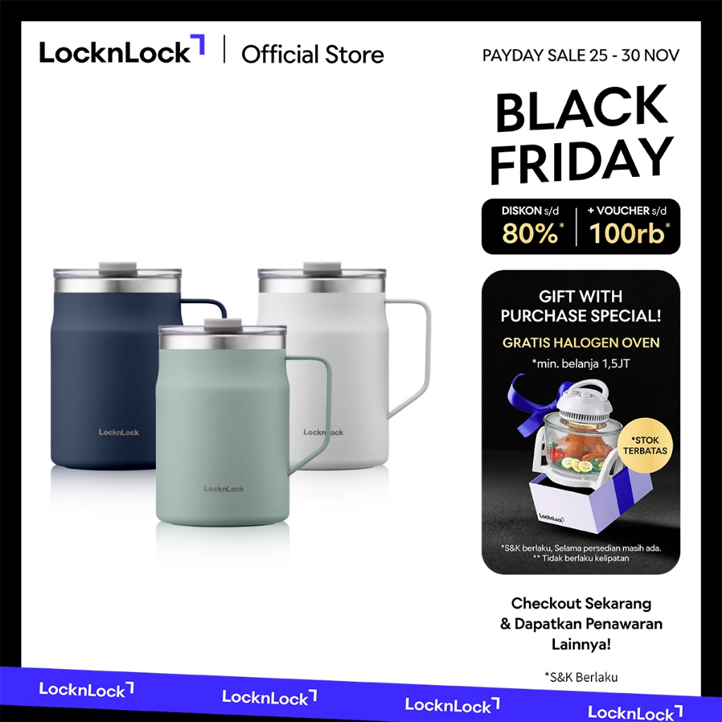 LocknLock Tumbler Metro Mug 475ml - LHC4219
