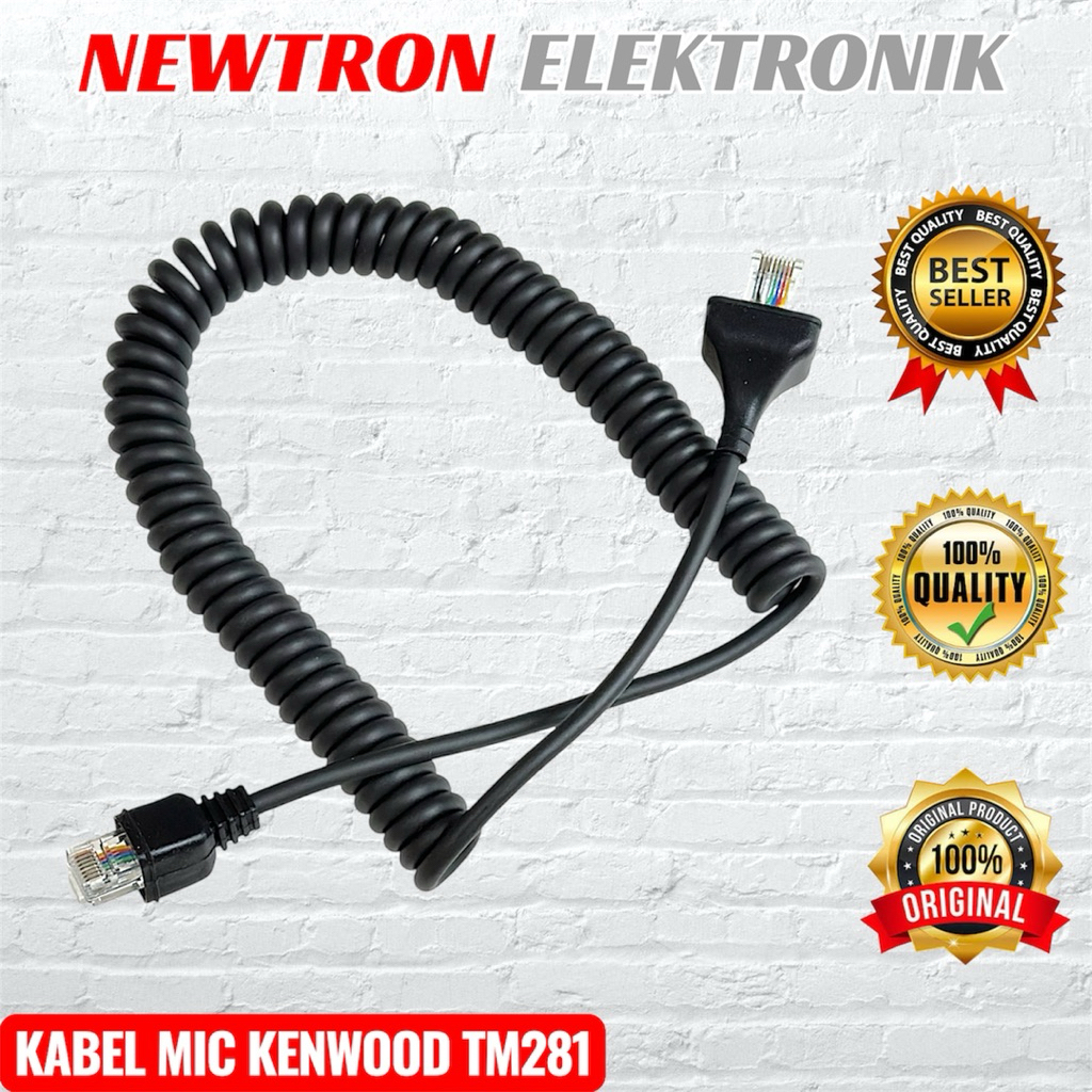 Kabel Mic Kenwood TM271A TM281A TM281 TM271 TM 271 281 Kabel Extramic Handmic Extra Microphone Spira