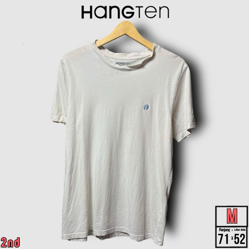 KAOS PRIA HANGTEN PUTIH SIZE M