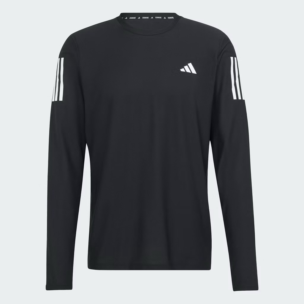adidas Running Own The Run Long Sleeve Tee Men Black IN1486