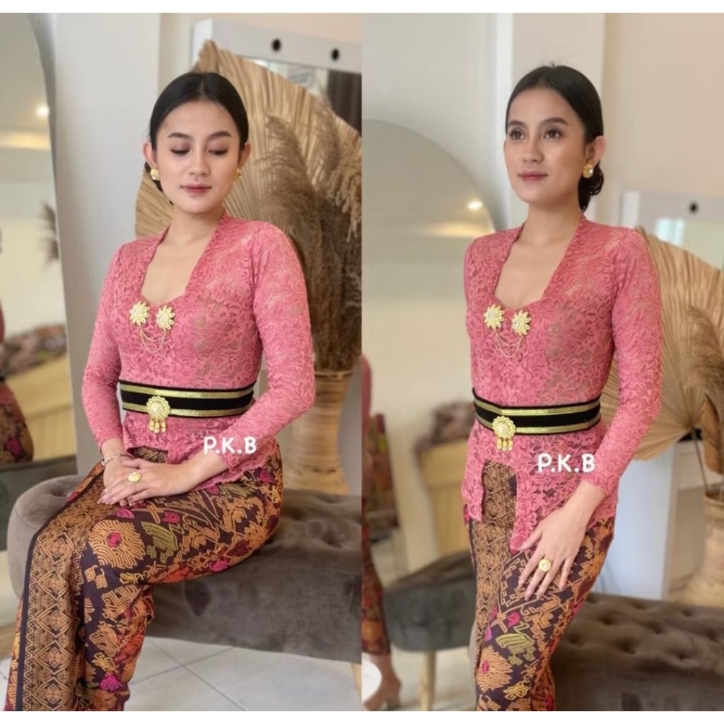Kebaya Pink Salmon