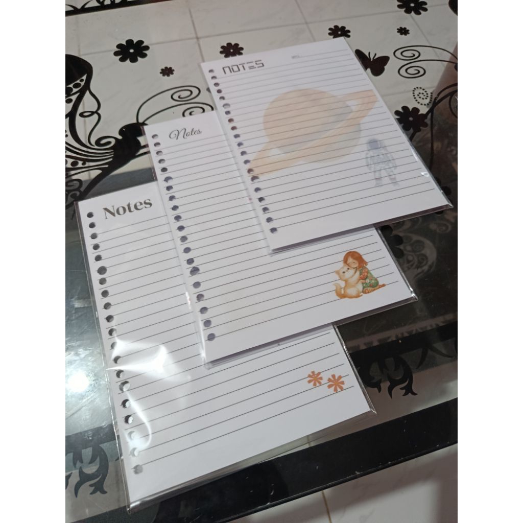 Kertas Binder Estetik Lose leaf ukuran A5 25 lembar 100 gsm